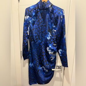 Marciano Blue and Black Patterned Dress